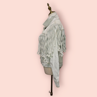 ONE TEASPOON - LIGHT DENIM FRINGE JACKET RRP $249