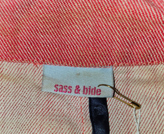 SASS & BIDE - Vintage Ringmaster Marine Cropped Jacket est. RRP $470