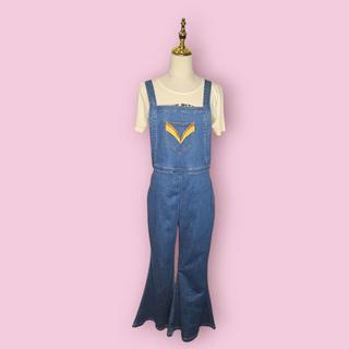 NINE LIVES BAZAAR - 'POISE' Denim Overalls/Dungarees RRP $219 NWT