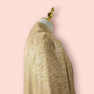 DOLCE & GABBANA - VINTAGE EVENING JACKET IN SHIMMER METALLIC GOLD est. RRP $2600 NWT