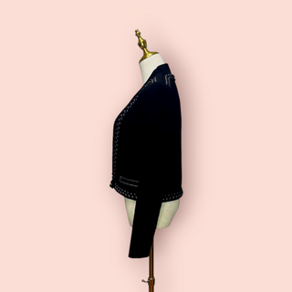 ISABEL MARANT - EMBELLISHED CROPPED WOOL BLAZER RRP $1695