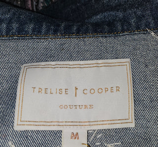TRELISE COOPER COUTURE - "HELLO IM DOLLY" denim jacket RRP $799