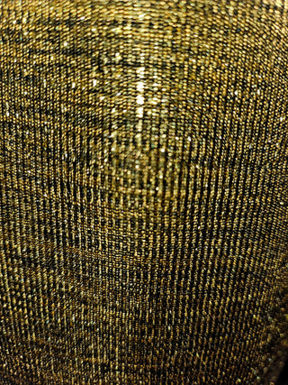 NINE LIVES BAZAAR - HENDRIX GOLD METALLIC FLARED PANTS est. RRP $169