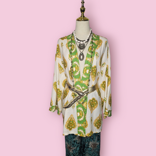 HAUTE HIPPIE - Short Linen Kimono RRP $169 BNWT Individual Import from The US