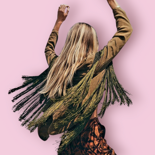 CHASING UNICORNS - Olive Green 100% Silk Casual Fringe Jacket est RRP $429 NWT