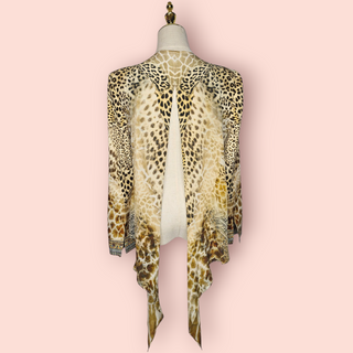 CAMILLA - Swarovski Crystal Embellished Animal Print - Relaxed Jacket/Blazer est. RRP $699