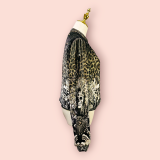 CAMILLA - 'ORDER FOR DISORDER' REVERSIBLE BOMBER JACKET RRP $799