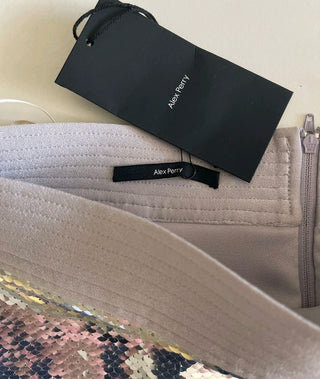 ALEX PERRY - 'DELON' Sequined Mini Skirt RRP $2800