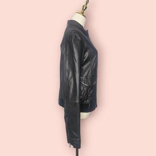 MAX & CO - LEATHER BOMBER JACKET est. RRP $690