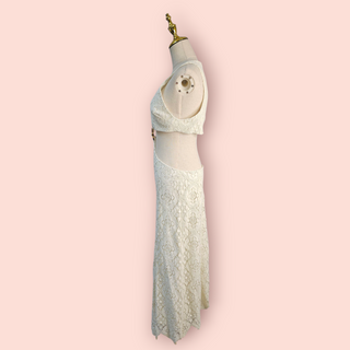 ALICE McCall - 'Yvonne' Lace Midi Dress Vanilla Bean RRP $549