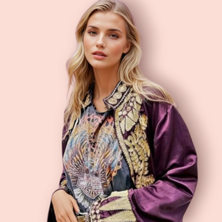 CHASING UNICORNS - SILK ORGANZA 'DREAM COAT' Est. Retail Price $1200 BNWT