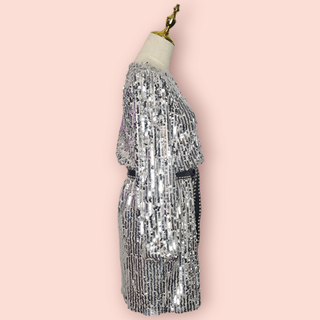 DOROTHEY PERKINS - BOAT NECK SEQUIN DRESS est. RRP $129