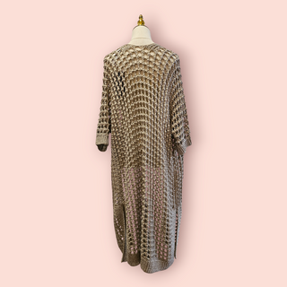 JOSEPH RIBKOFF- LUREX OPEN GLAM COVER UP Retail Price $279 BNWT