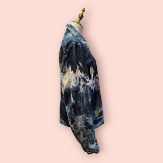 DIESEL - UNISEX 'STAY GOLD' GRAFITTI STYLE DENIM JACKET Est. retail price $549