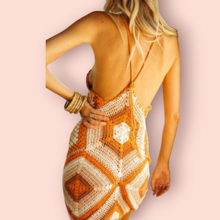 CHASING UNICORNS - HANDMADE CROTCHET DRESS Est. Retail price $295