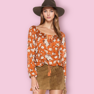 SPELL - 'MAPLE GYPSY DANCER' Blouse est. RRP $230