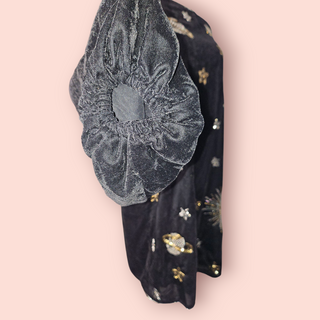 NASTY GAL - Velvet Celestial Tattoo Embellished Mini Dress est. RRP $340 NWT