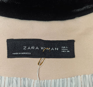 ZARA - MILITARY Light Pink Blazer with Braided Decorative Knots est. RRP $ 329