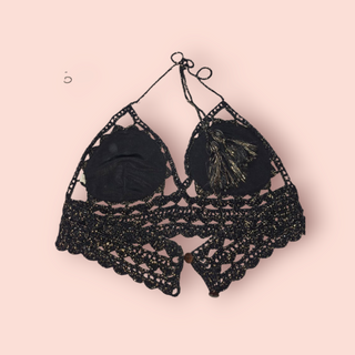 CHASING UNICORNS - TWO PIECE STUNNING METALLIC CROTCHET SET est. RRP $420