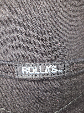 ROLLAS - "EASTCOAST FLARE" BLACK RRP $160 High Rise