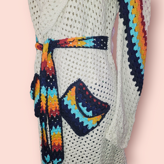 CHASING UNICORNS - 'MAGIC CARPET RIDE' CROTCHET COAT RRP $320