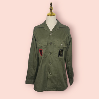 JAC VANECK - 'MUSIC IS THE ANSWER' Lightweight Army Jacket est. RRP $139