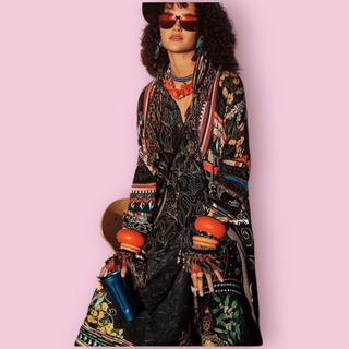 CAMILLA - BLACKHEATH BETTY KNIT JACQUARD LONG JACKET BNWT RRP $999