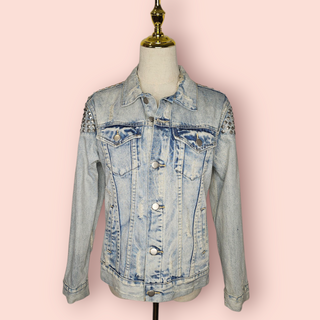 AUGUSTE - 'HAVANA NIGHTS STARGAZER' Distressed Denim Jacket est. RRP $220