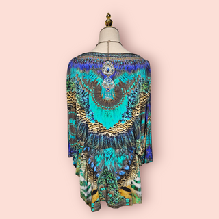 CAMILLA - 'THE CREATOR' Bat Sleeve Mini Dress