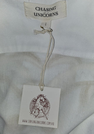 CHASING UNICORNS - '9O'S EMBROIDED JACKET' ANTIQUE WHITE BNWT est. RRP $490