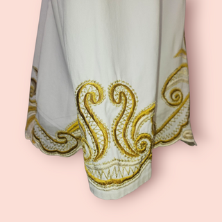 CHASING UNICORNS - '9O'S EMBROIDED JACKET' ANTIQUE WHITE BNWT est. RRP $490