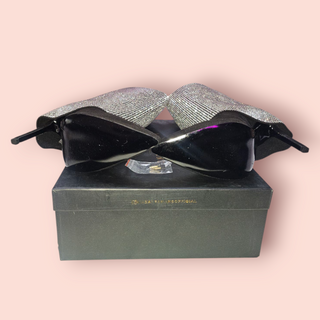 AZALEA WANG - "MILLONIA" SILVER FOLD OVER DIMONTE SUEDE BOOTS RRP $238 NWT