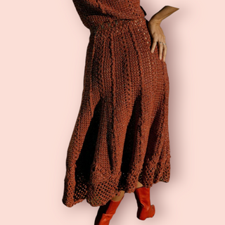 CHASING UNICORNS - DAY DREAMER CROTCHET LUREX MIDI DRESS RRP $425 CURRENT SEASON