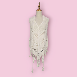 SPELL - VINTAGE ROUTE 66 PONCHO CREAM