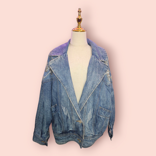 TRELISE COOPER COUTURE - "HELLO IM DOLLY" denim jacket RRP $799