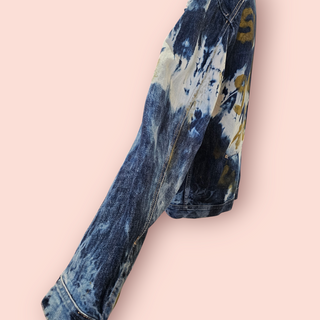 DIESEL - UNISEX 'STAY GOLD' GRAFITTI STYLE DENIM JACKET Est. retail price $549