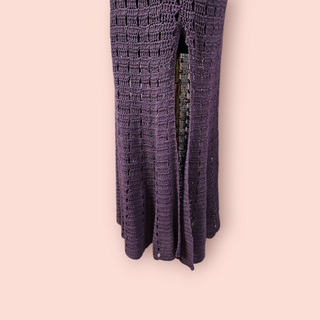 CHASING UNICORNS - FEELS LIKE LOVE PUURPLE CROTCHET SKIRT RRP $289