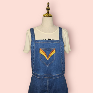 NINE LIVES BAZAAR - 'POISE' Denim Overalls/Dungarees RRP $219 NWT