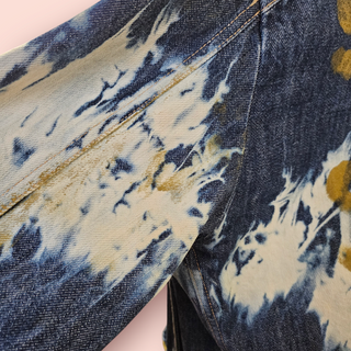 DIESEL - UNISEX 'STAY GOLD' GRAFITTI STYLE DENIM JACKET Est. retail price $549