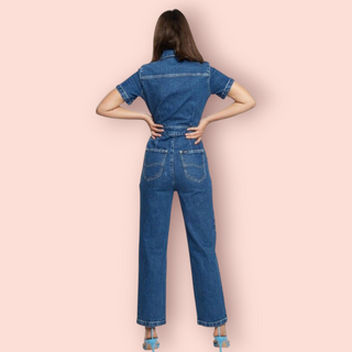 LEE - 'GRACE BOILERSUIT' Med Denim Wash RRP $199 NWT