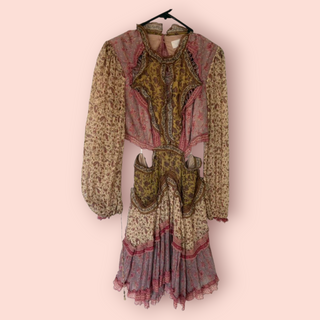 ZIMMERMANN - 'JUNIPER SPLICED' Cut out Dress RRP $1500