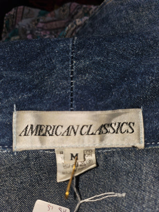 AMERICAN CLASSICS - VINTAGE 80s EMBROIDERED & EMBELLISHED WESTERN STYLE DENIM JACKET