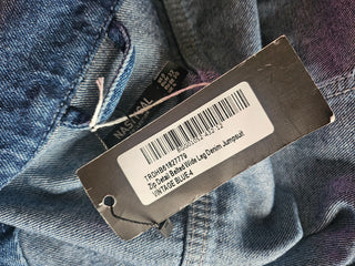 NASTY GAL - ZIP DETAILED BELTED WIDE LEG DENIM JUMPSUIT BNWT RRP $227