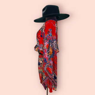 CAMILLA - 'FOUND IN TRANSLATION' V-neck Kimono Dress RRP $670 NWT