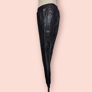 ONE TEASPOON - LEATHER TRACKIES PANTS est. RRP $349