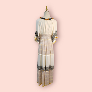 HEMANT & NANDITA - Bohemian Maxi Striped Dress Est. RRP $540