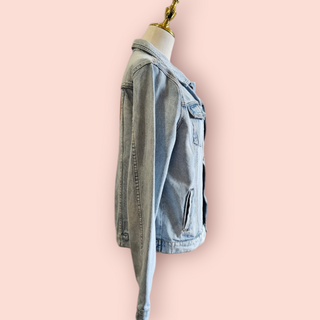 THRILLS EAGLE PATCHED DENIM JACKET - Est.retail price $179