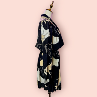 CHASING UNICORNS - WILD HORSES CROSS OVER SILK DRESS BNWT RRP $380