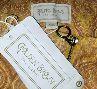 GOLDEN BROWN - LOVE HER MADLY JEAN - PAISLEY BNWT RRP $189 CURRENT SEASON