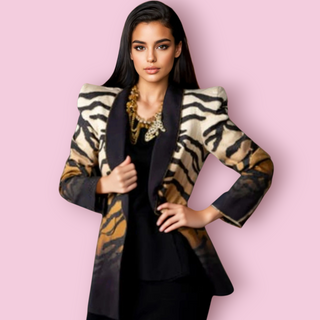 CAMILLA - 'TAME MY TIGER' Peaked Shoulder Blazer Pant Suit est. RRP $2000 NWT